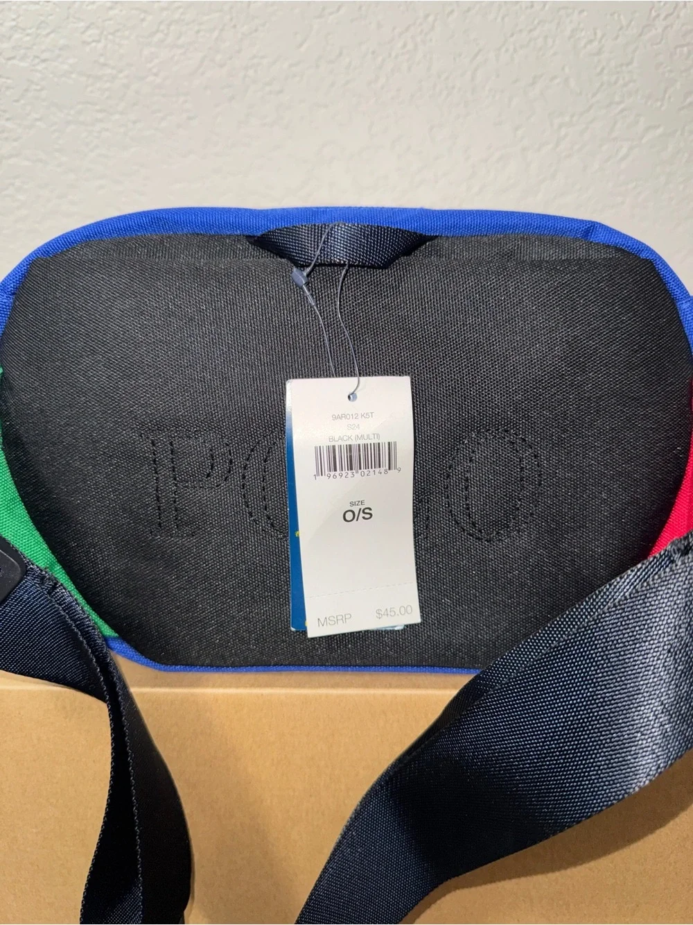 Polo by Ralph Lauren Blue, Yellow & Green Canvas Belt Bag